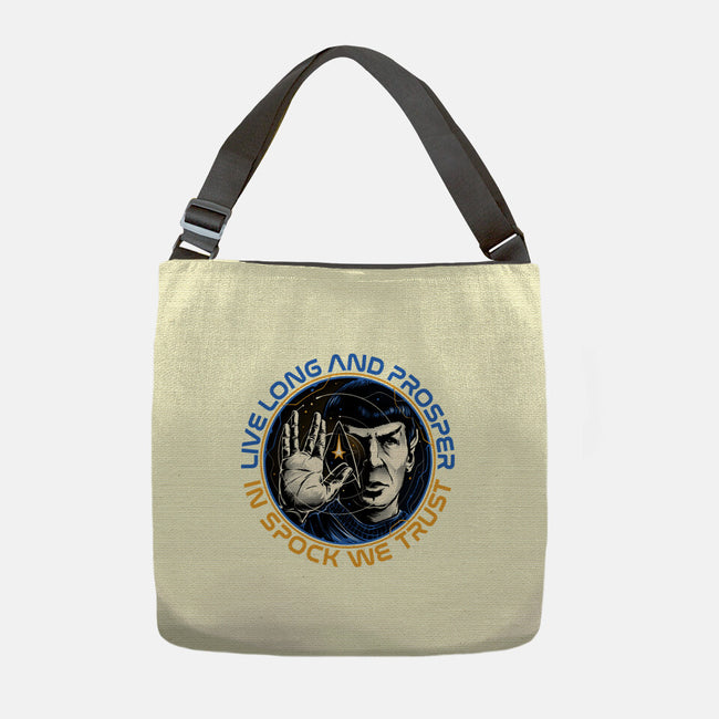 In Spock We Trust-None-Adjustable Tote-Bag-momma_gorilla
