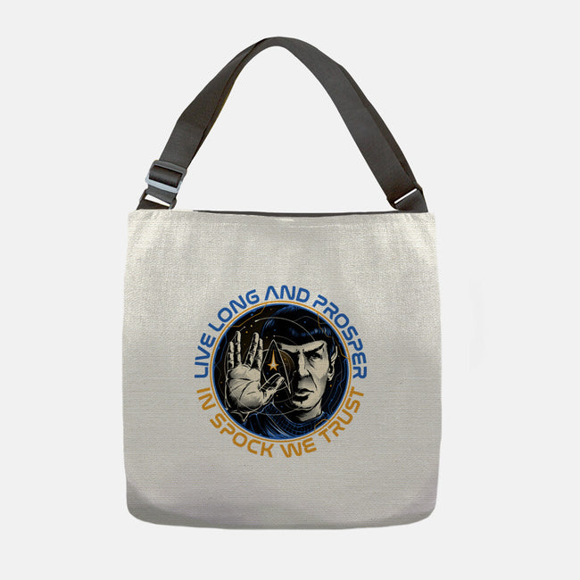 In Spock We Trust-None-Adjustable Tote-Bag-momma_gorilla