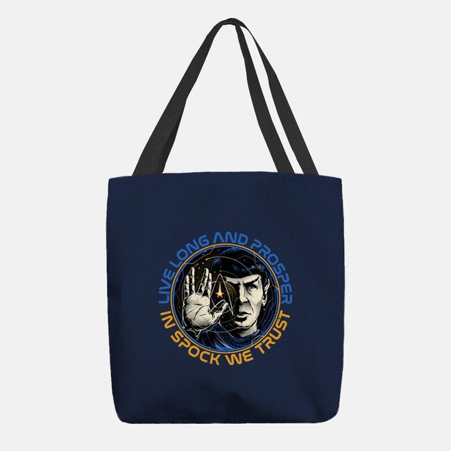 In Spock We Trust-None-Basic Tote-Bag-momma_gorilla