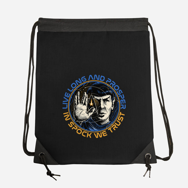 In Spock We Trust-None-Drawstring-Bag-momma_gorilla