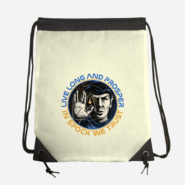 In Spock We Trust-None-Drawstring-Bag-momma_gorilla