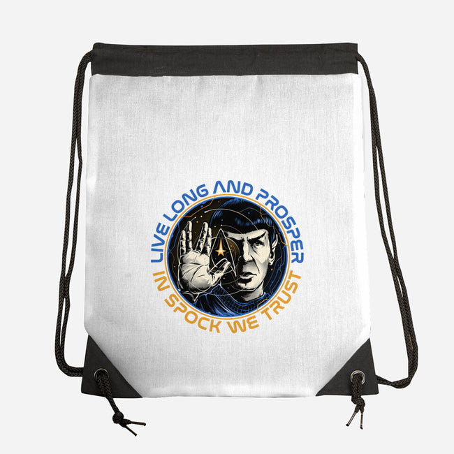 In Spock We Trust-None-Drawstring-Bag-momma_gorilla