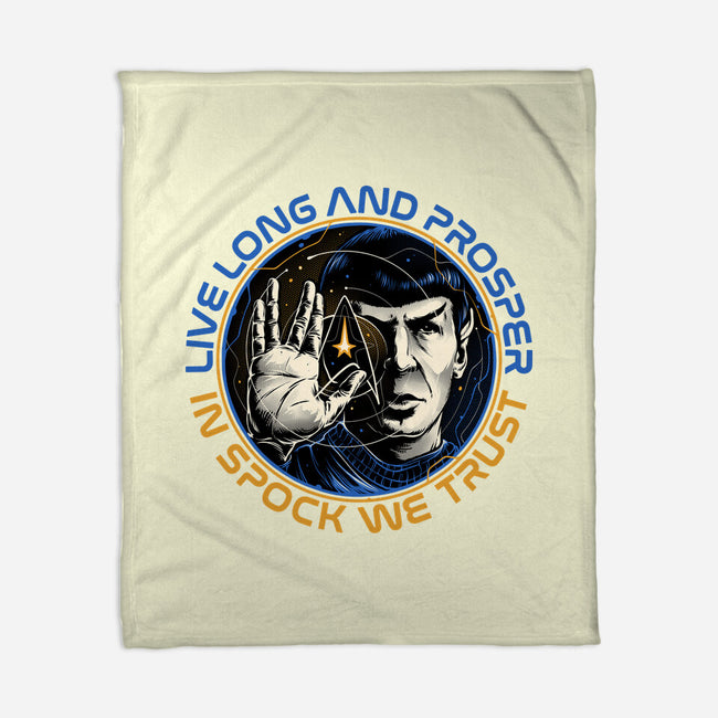 In Spock We Trust-None-Fleece-Blanket-momma_gorilla