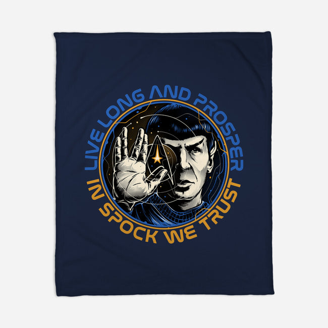 In Spock We Trust-None-Fleece-Blanket-momma_gorilla