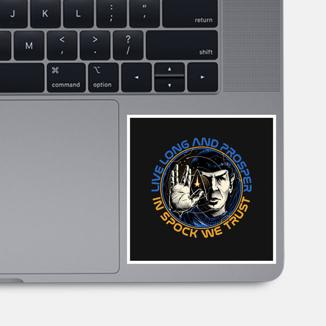 In Spock We Trust-None-Glossy-Sticker-momma_gorilla