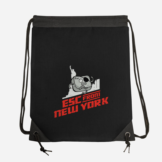 Esc From New York-None-Drawstring-Bag-retrodivision