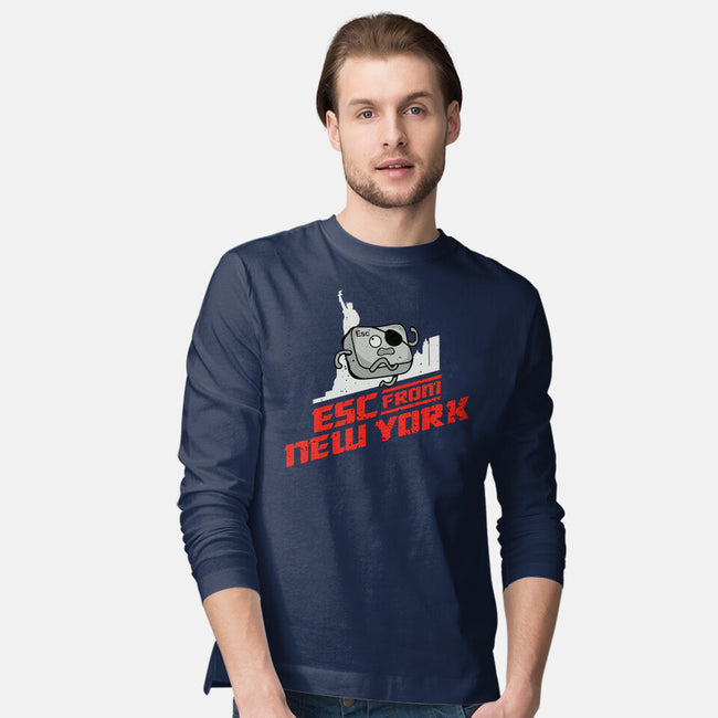 Esc From New York-Mens-Long Sleeved-Tee-retrodivision