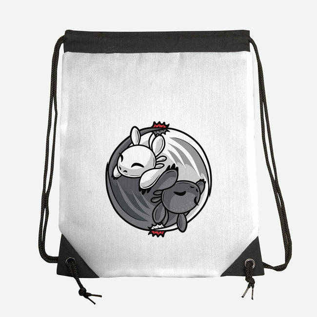 Dragon Circle-None-Drawstring-Bag-erion_designs