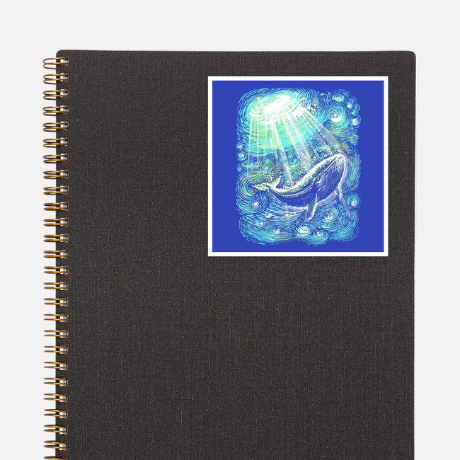 Starry Whale-None-Glossy-Sticker-zascanauta