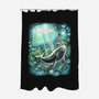 Starry Whale-None-Polyester-Shower Curtain-zascanauta