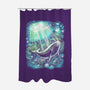 Starry Whale-None-Polyester-Shower Curtain-zascanauta