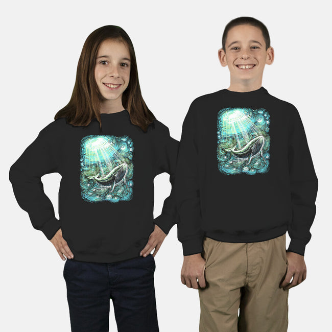 Starry Whale-Youth-Crew Neck-Sweatshirt-zascanauta