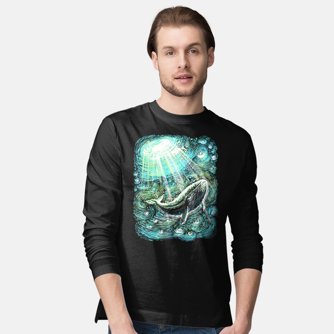 Starry Whale-Mens-Long Sleeved-Tee-zascanauta
