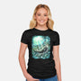 Starry Whale-Womens-Fitted-Tee-zascanauta
