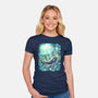 Starry Whale-Womens-Fitted-Tee-zascanauta