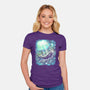 Starry Whale-Womens-Fitted-Tee-zascanauta