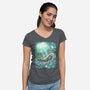 Starry Whale-Womens-V-Neck-Tee-zascanauta