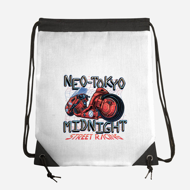 Neo Tokyo Midnight-None-Drawstring-Bag-momma_gorilla