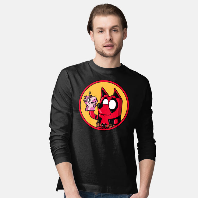 Dadpool-Mens-Long Sleeved-Tee-Raffiti