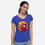 Dadpool-Womens-V-Neck-Tee-Raffiti