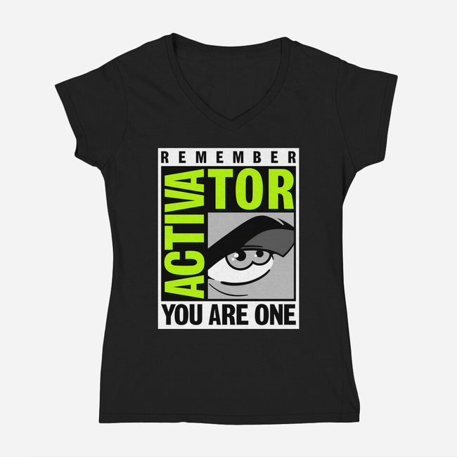 Activator-Con-Womens-V-Neck-Tee-Getsousa!