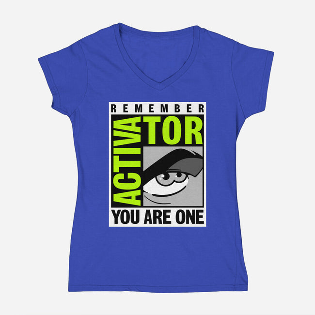 Activator-Con-Womens-V-Neck-Tee-Getsousa!
