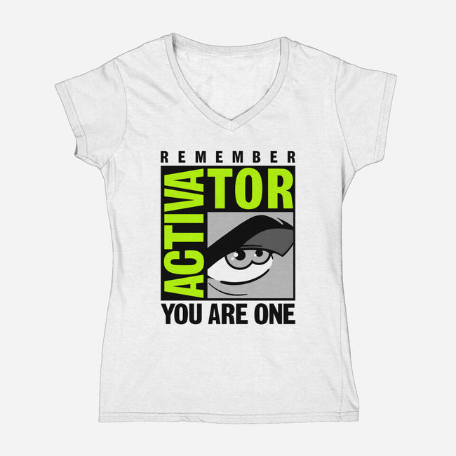 Activator-Con-Womens-V-Neck-Tee-Getsousa!