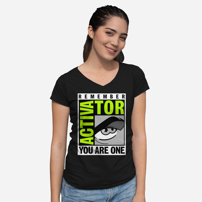 Activator-Con-Womens-V-Neck-Tee-Getsousa!