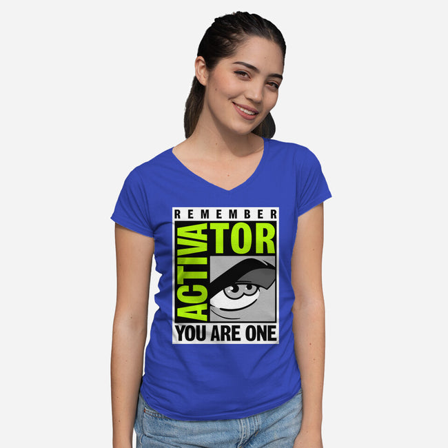 Activator-Con-Womens-V-Neck-Tee-Getsousa!