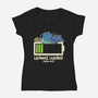 Laziness Loading-Womens-V-Neck-Tee-turborat14