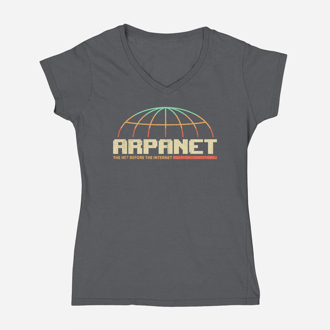 Retro Network-Womens-V-Neck-Tee-retrodivision