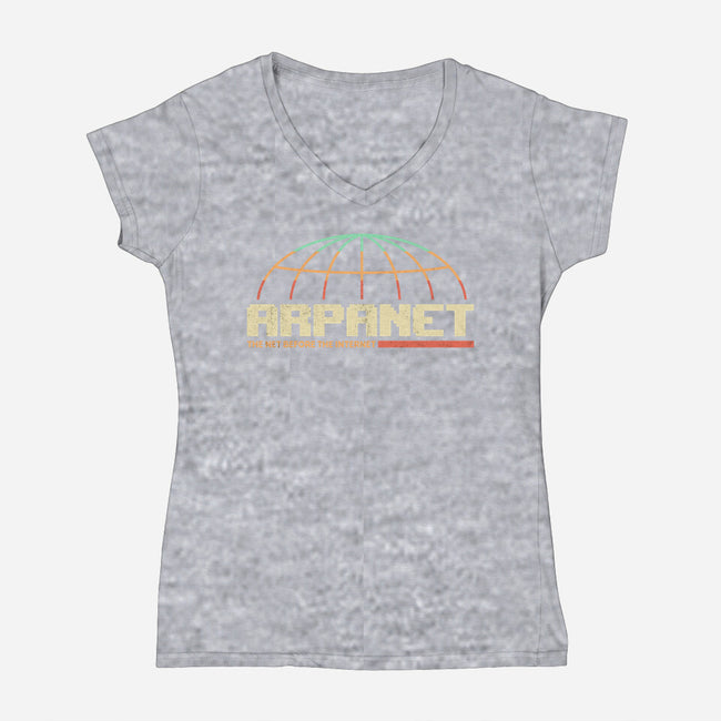 Retro Network-Womens-V-Neck-Tee-retrodivision