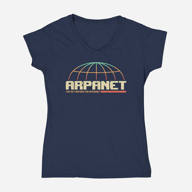 Retro Network-Womens-V-Neck-Tee-retrodivision