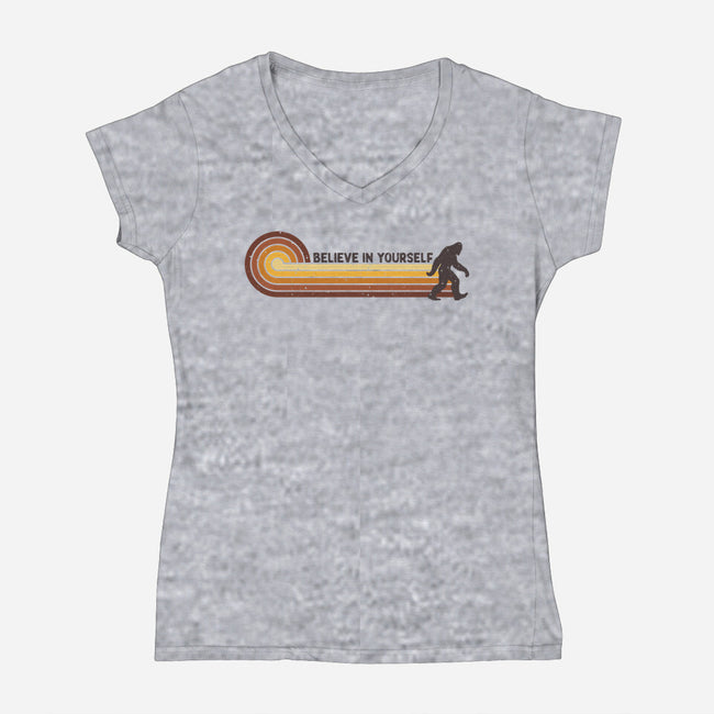 Vintage Creature-Womens-V-Neck-Tee-retrodivision
