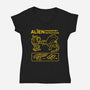 Alien Disassembly-Womens-V-Neck-Tee-Jorgetiradoart
