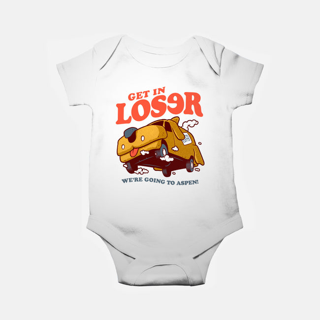 Get In Loser We're Going To Aspen-Baby-Basic-Onesie-Jorgetiradoart