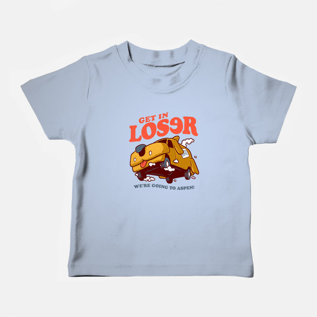 Get In Loser We're Going To Aspen-Baby-Basic-Tee-Jorgetiradoart