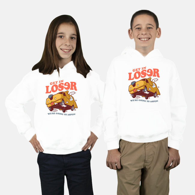 Get In Loser We're Going To Aspen-Youth-Pullover-Sweatshirt-Jorgetiradoart