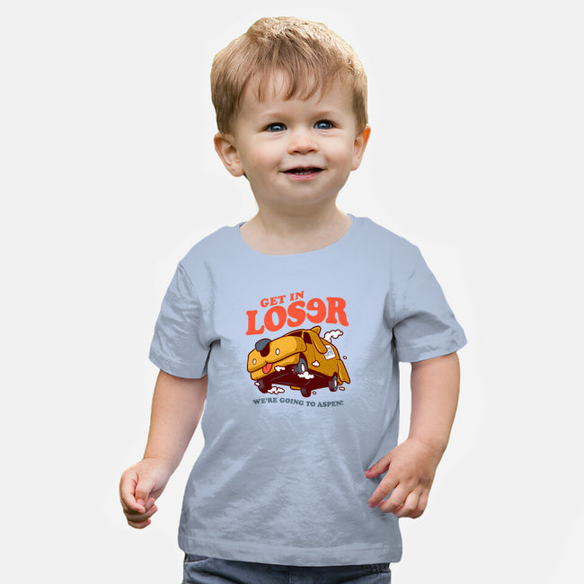 Get In Loser We're Going To Aspen-Baby-Basic-Tee-Jorgetiradoart