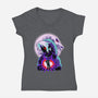 Oni Link-Womens-V-Neck-Tee-rmatix