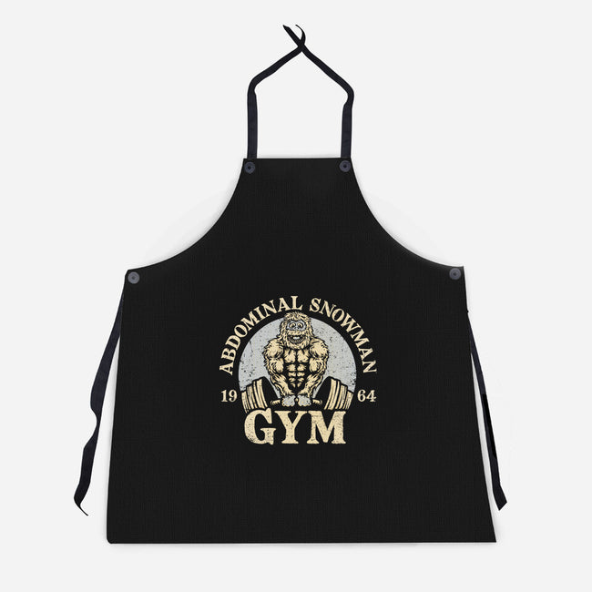 Abdominal Snowman Gym-Unisex-Kitchen-Apron-kg07