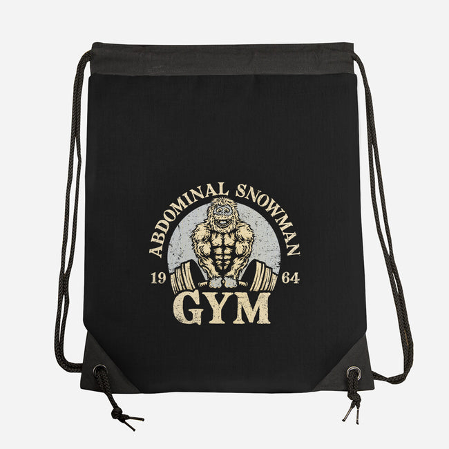 Abdominal Snowman Gym-None-Drawstring-Bag-kg07