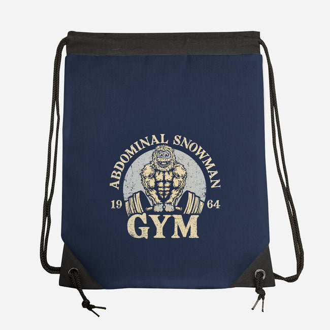 Abdominal Snowman Gym-None-Drawstring-Bag-kg07
