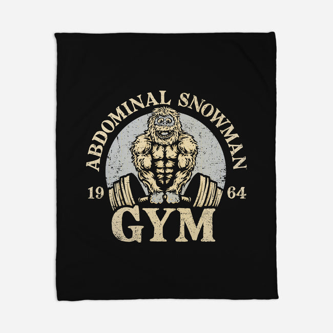 Abdominal Snowman Gym-None-Fleece-Blanket-kg07