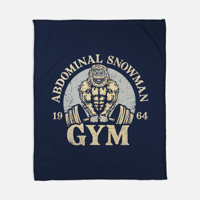 Abdominal Snowman Gym-None-Fleece-Blanket-kg07