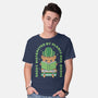 Easily Distracted By Plants And Books-Mens-Basic-Tee-brunopires