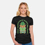 Easily Distracted By Plants And Books-Womens-Fitted-Tee-brunopires