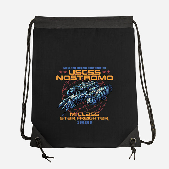 Star Freighter-None-Drawstring-Bag-momma_gorilla