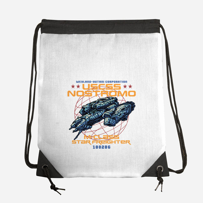 Star Freighter-None-Drawstring-Bag-momma_gorilla