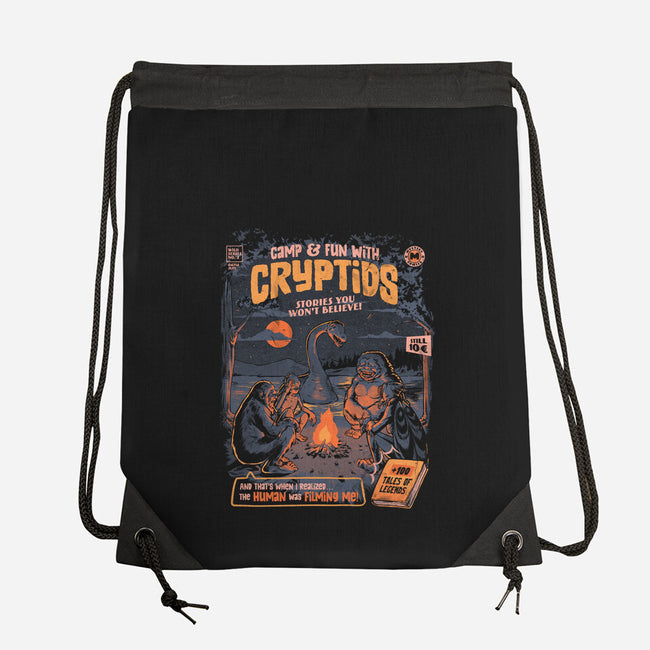 Cryptids Camp-None-Drawstring-Bag-eduely